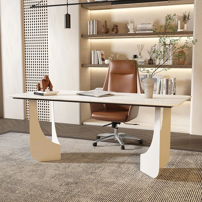 Modern Studio Office Desk Study Computer Standing Italian Monitor Office Desk Meeting Mesa Escritorio Minimalist Furniture