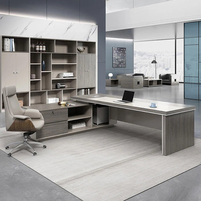 Corner L Shaped Office Desk Reception Living Room Executive Storage Computer Desks Luxury Standing Mesa De Escritorio Furniture