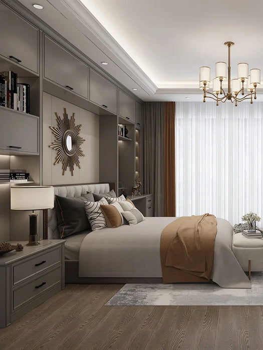 Luxury cloakroom wardrobe custom Jin Quanwu custom walk-in integral furniture
