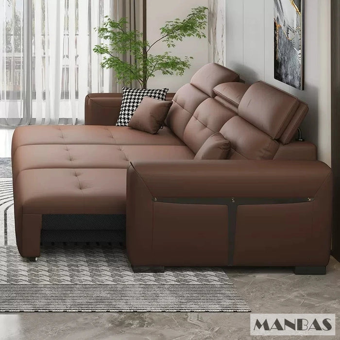 Transform Your Living Room With MINGDIBAO Electric Convertible Sofa Bed Multifunctional Folding Sofa Beds for Cinema Living Room