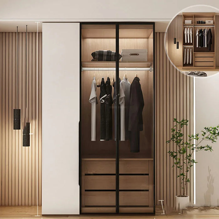 Clothes Bedroom Wardrobe Modular Cabinet Binders Hangers Organizers Wardrobe Display Meuble De Rangement Home Furniture HDH