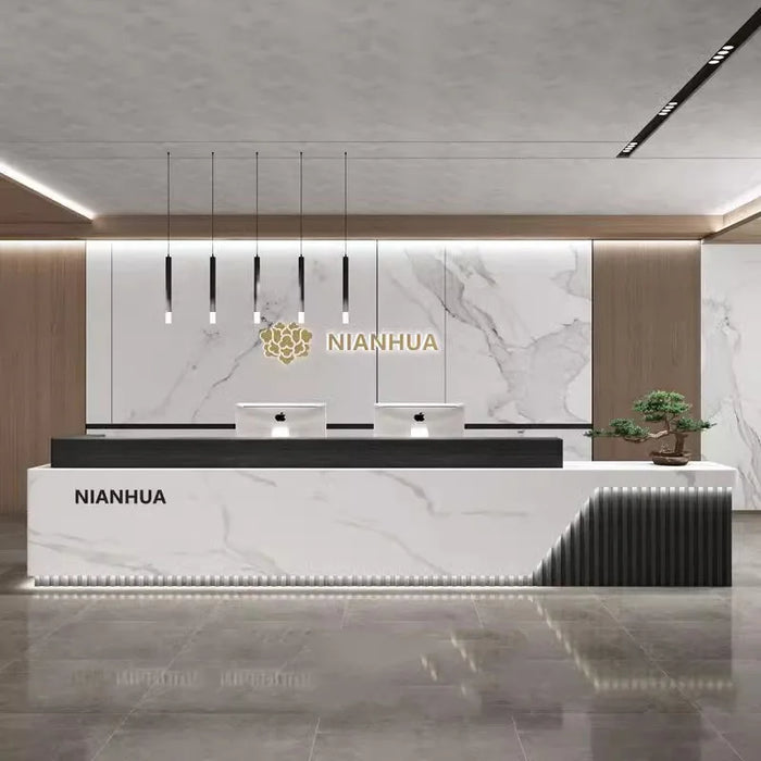 Cashiers Reception Desk Counter Front Gaming Vanity Service Desk Lectern Executive Scrivania Ufficio Lavoro Salon Furniture