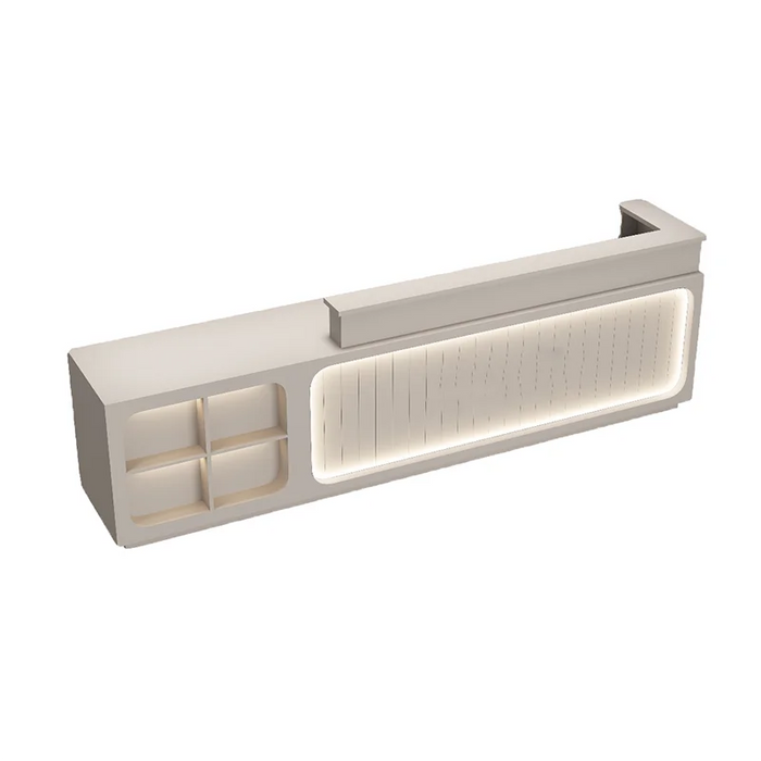 Supermarket Hotel Reception Desk Mobile Retail Premium Display Shopping Reception Desk Designs Meuble Caisse Furnitures HDH
