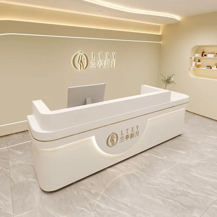Beauty Salon Reception Desks Club Front Checkout Closet European Reception Desks Register Mostrador Recepcion Luxury Furniture