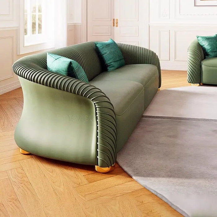 Relaxing Asiento Muebles Comfortable Sofa Bed For Large Family Villa All The Living Room Big Sofa Set With Real Genuine Leather