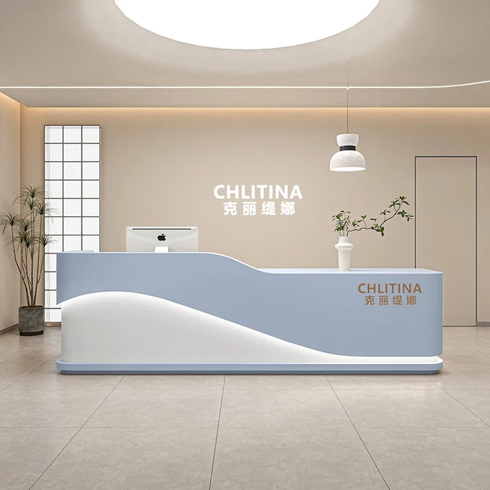 Luxury Cash Reception Desks Counter Checkout Service Church Reception Desks Standing Mesa De Escritorio Modern Furnitures