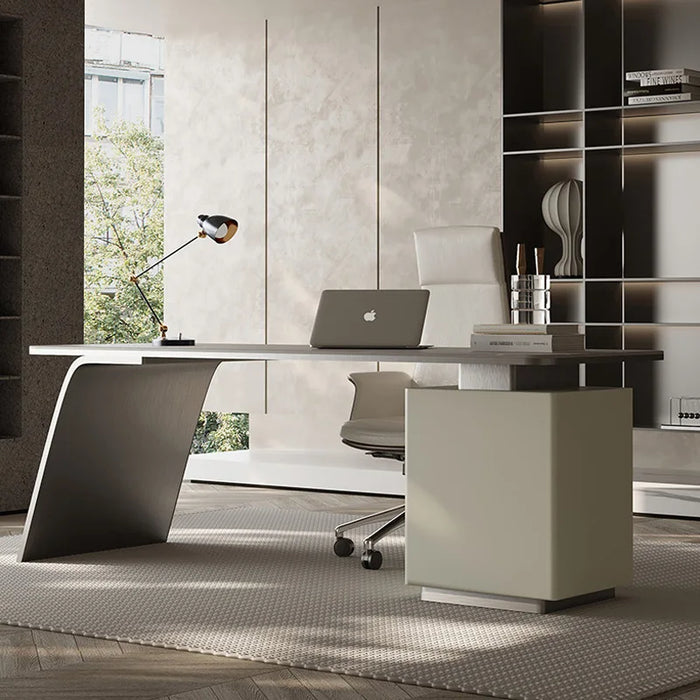 Reception Small Office Desk Organizers Study Modern Modern Workflow Computer Desks Drawers Scrivania Ad Angolo Office Furniture