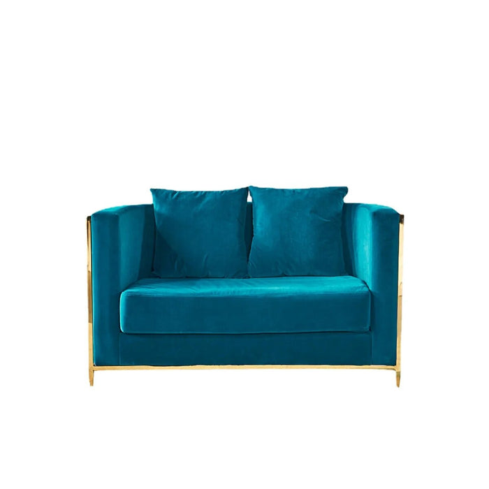 Modern Rose Gold Stainless Steel Luxury Sofa Sets Living Room Furniture SF004
