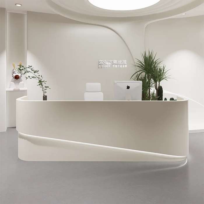 Office Service Reception Desk Computer Luxury Executive Counter Reception Desk Standing Toonbank Receptie Modern Furniture