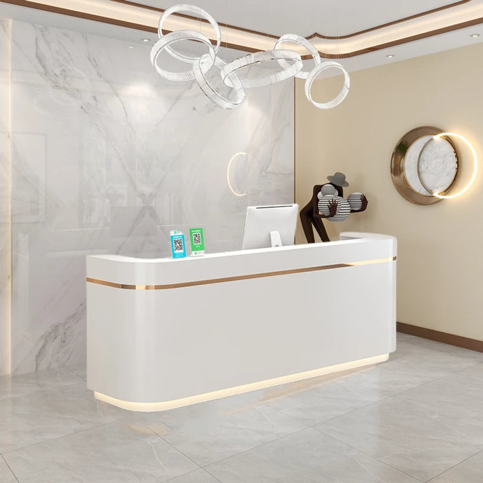 Console Executive Reception Desk Luxury Desktop Modern Service Reception Desk Cashiers Scrivania Per Cameretta Office Furniture