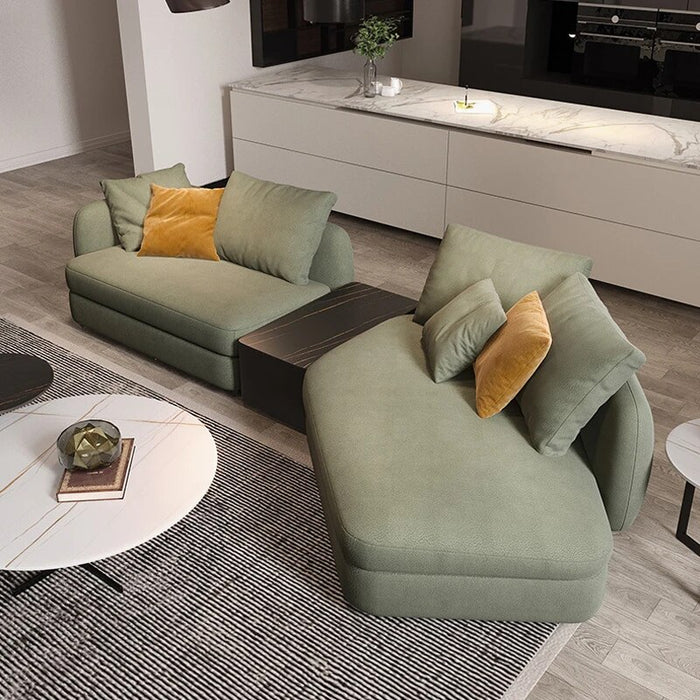 The latest design  modern sofa set furniture living room luxury science and technology fabric segmented sofa