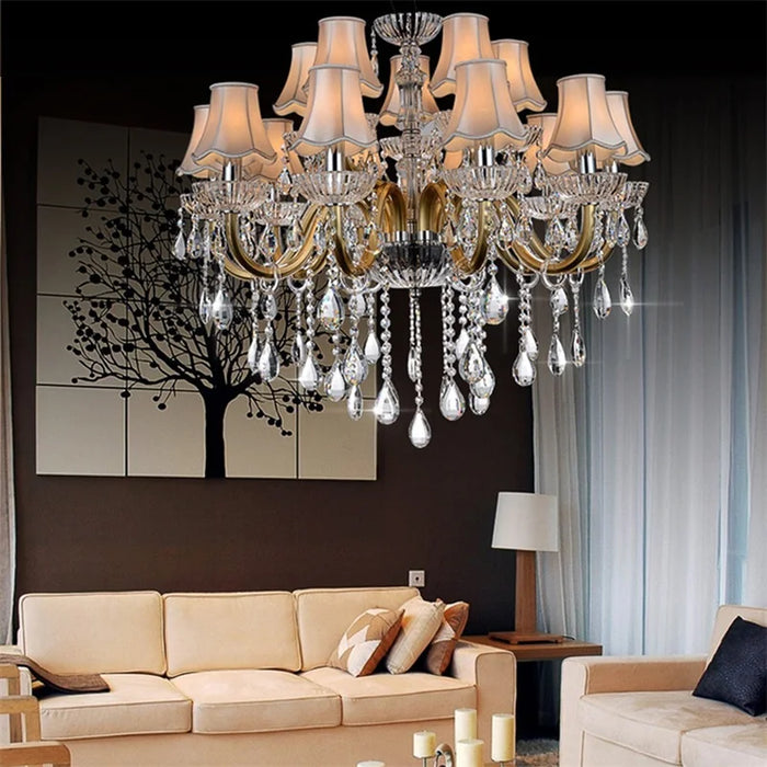 SOFITY European Style Chandelier Lamp LED Pendant Lighting Luxury Decorative Fixtures for Home Hall
