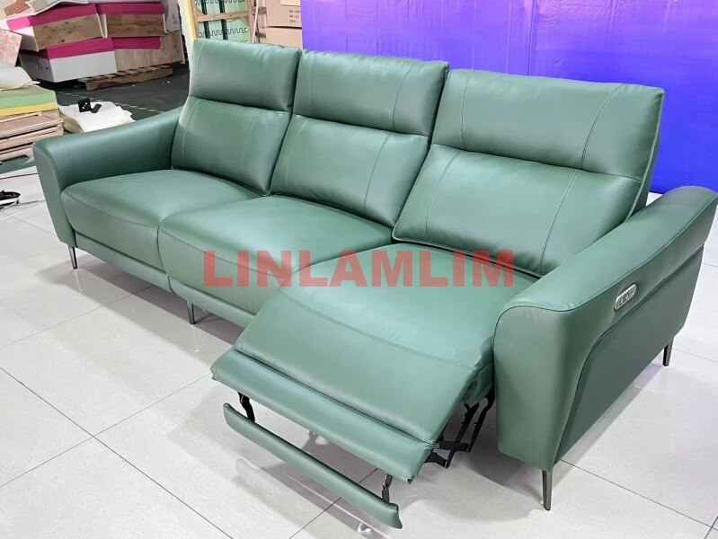LINLAMLIM Genuine Leather Sofa Cama Electric Reclining Sofa Set Leather Couch Theater Seats Convertible Big Sofas Sleeper Sofas