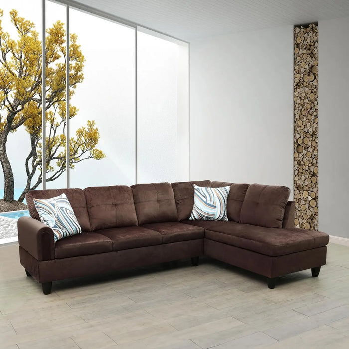 Living room sofa set-up sofa bed 2 pieces linen combination modern fabric furnishings, black