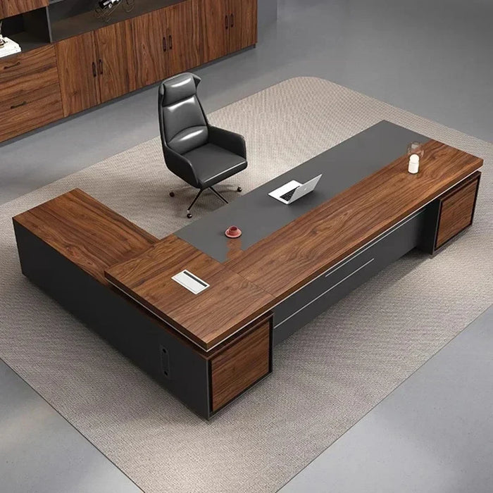 Conference Shaped Office Desk Wood Vanity Mid Century Modern Computer Desks Long Conference Mesa Escritorio Office Furniture