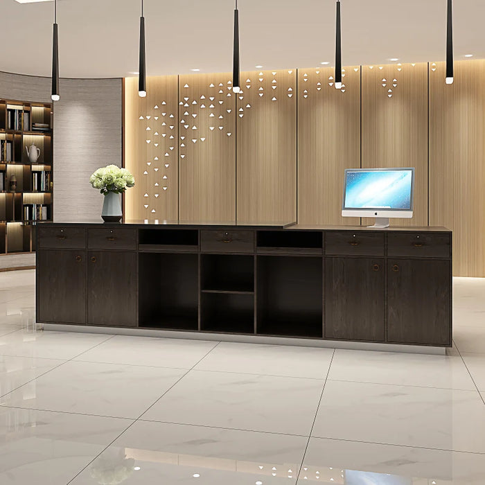 Modern Front Desk Reception Counter Cashier Restaurant Register Counter Salon Clothing Rezeption Desk Beauty Office Furniture