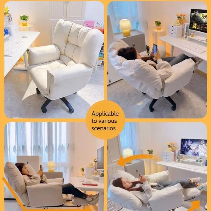 Lazy Sofa Chair Computer Chair Comfortable Student Dormitory Study Armchair Home Office Leisure Back Can Lie Swivel Gaming Chair