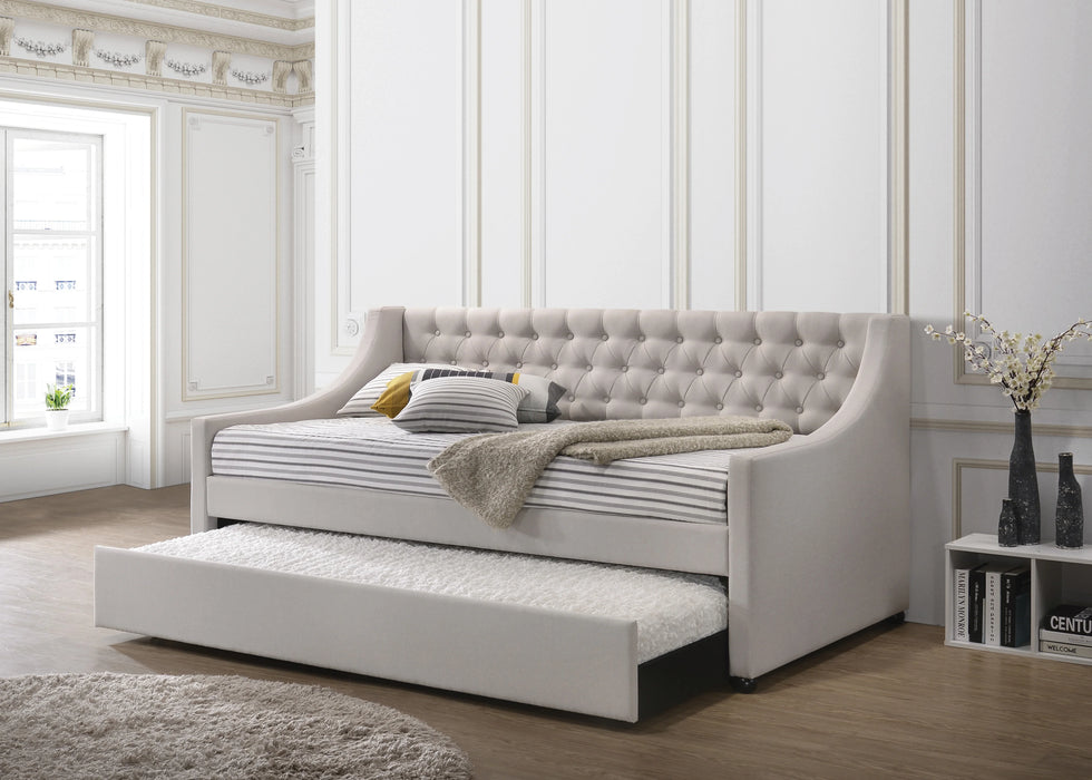 ACME Lianna Daybed & Trundle (Twin Size), Fog Fabric (1Set/2Ctn)