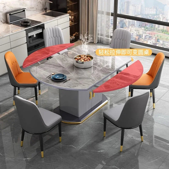 Living Room Dining Room Set Designer Nordic Square Table Combination Modern Extendable Tavolino Da Salotto Kitchen Furniture