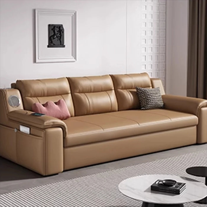 Folding Modern Fancy Sofa Simple High Back Floor Leather Lazzy Sofa Recliner Foldable European Salon Meuble Apartment Furniture