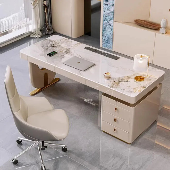 Luxury Studio Office Desk Executive Study Computer Art Writing Monitor Office Desk Work Mesa Escritorio Italian Furniture