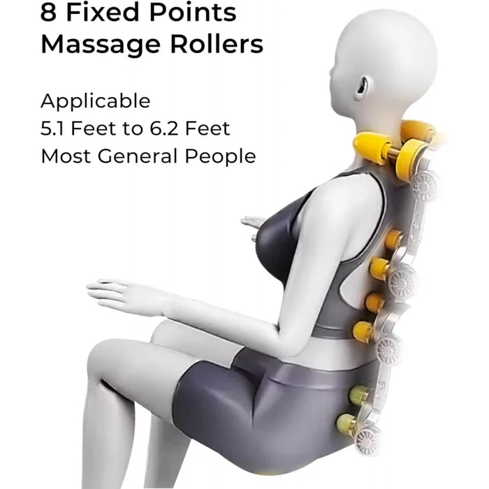 Massage Chair Full Body, 2024 Massage Chair with 8 Fixed Shiatsu Massage Rollers, Zero Gravity Mode, Heater, Bluetooth, Foot Mas
