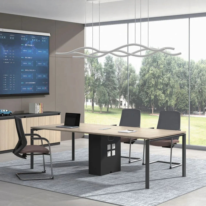 Rectangle Metal Legs Meeting Table Boardroom Tables Modern Conference Table
