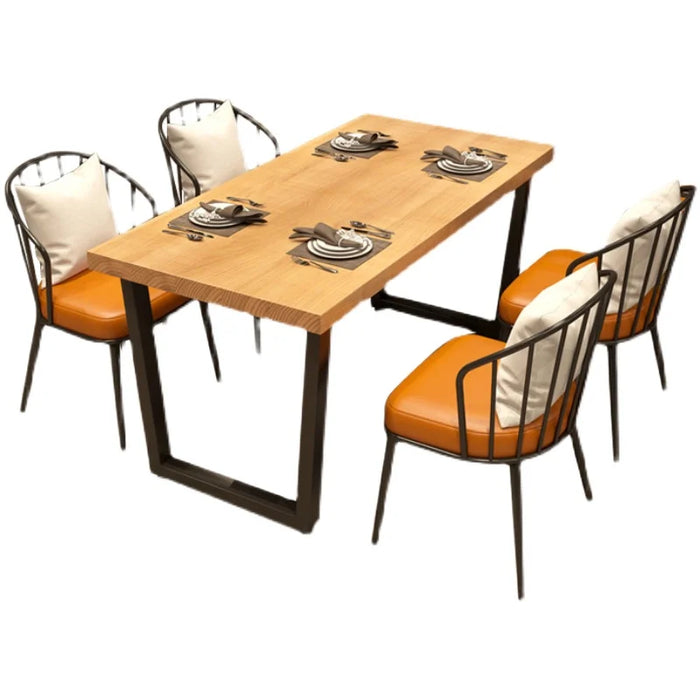 Relaxing Dining Table Chairs Set Dressing Nordic Leather Dining Chairs Balcony Armchair Sedie Da Pranzo Minimalist Furniture ZXF