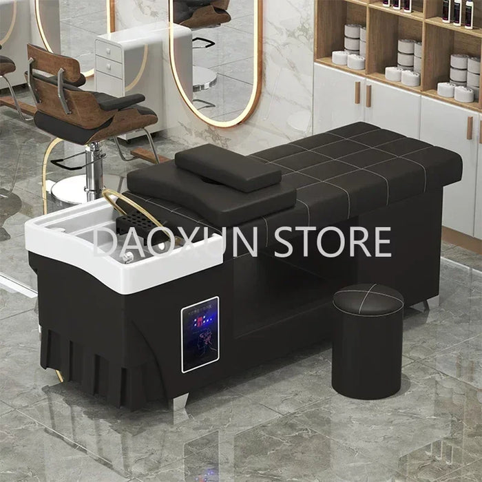 Japanese Head Spa Shampoo Chair Luxury Massage Fumigation Hair Salon Equipment Chair Stylist Lettino Massaggio Equipment MQ50SC