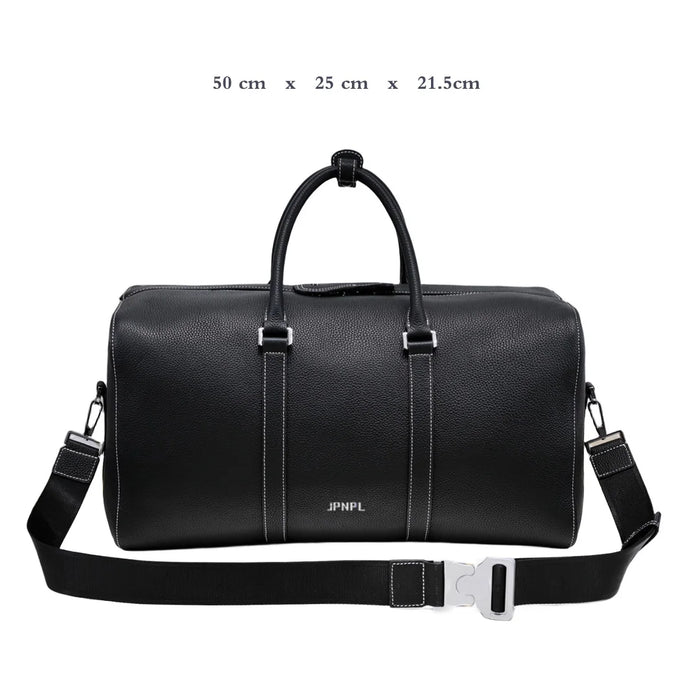 Men's Travel Bag Shoulder Genuine Leather Casual Hand Luggage Messenger Crossbody Bags High Capacity  For 18 Inch Laptop