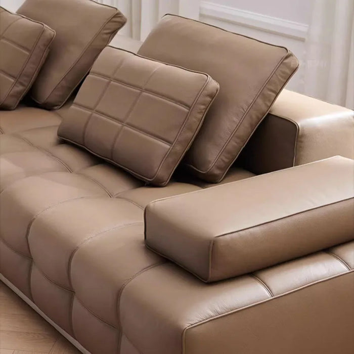 Leather Sofa Back Lumbar Support Industrial Armrest Pad Indoor Massage Office Large Couch Fluffy Divano Letto Designer Furniture
