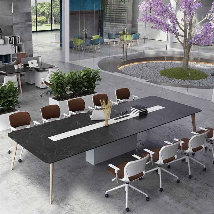 Space Collocation Modern Commercial Furniture MDF Melamine Wooden Office Conference Table for Boardroom