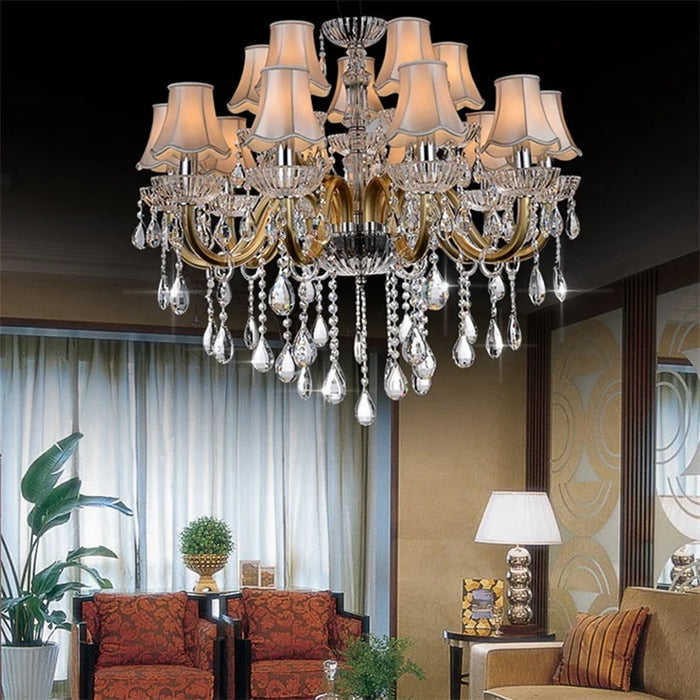 SOFITY European Style Chandelier Lamp LED Pendant Lighting Luxury Decorative Fixtures for Home Hall