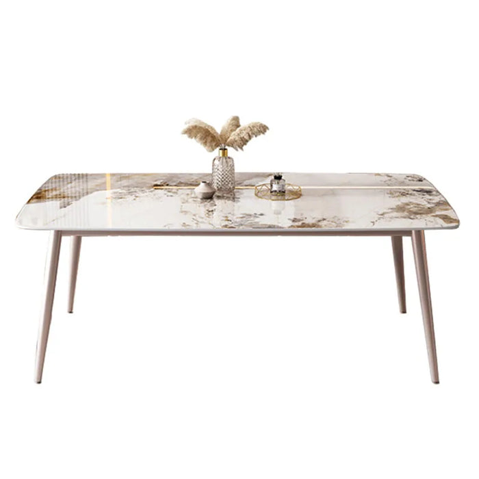 Chairs Nordic Dining Table Luxury Unfolding Rectangle Industrial Dining Table 8 People Living Mesa De Comedor Kitchen Furniture