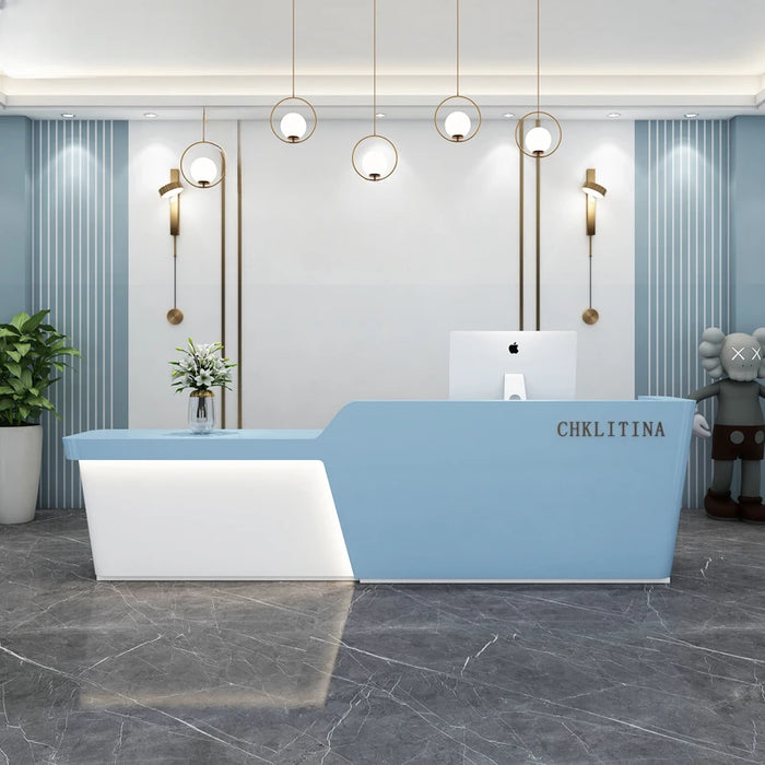 Beauty Salon Reception Desks Hospital Computer Cashier Shop Rostrum Reception Desks Mobile Recepcion Mostrador Bar Furniture