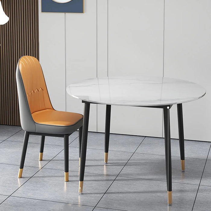 Set 4 Chairs Space Saving Dining Table Round Restaurant Hotel Dining Table Lobby Newclassic Mesas De Comedor Kitchen Furniture