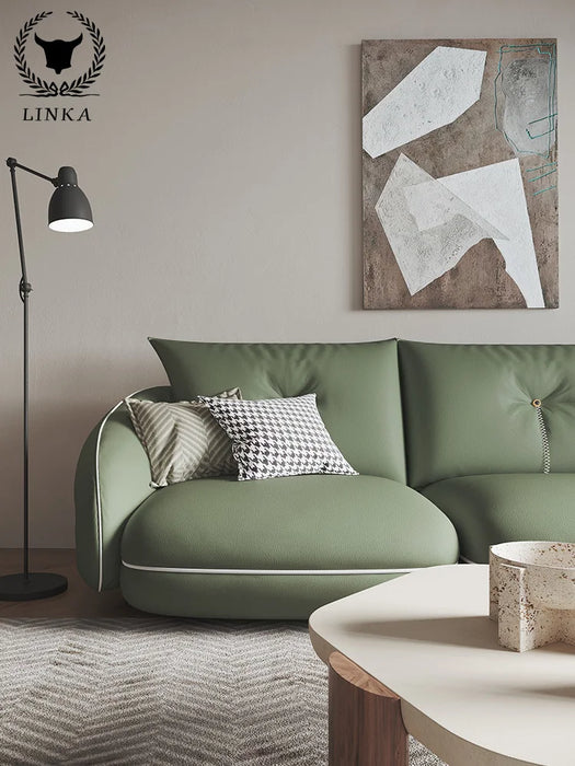 Italian light luxury modern style design sofa living room imperial concubine leather sofa furniture