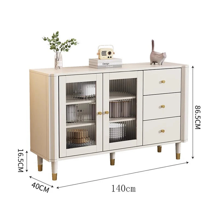 Luxury Rustic Sideboard Buffet Storage Drawer Modular Shelves Traditional Sideboard Industrial Table De Chevet Furniture HDH