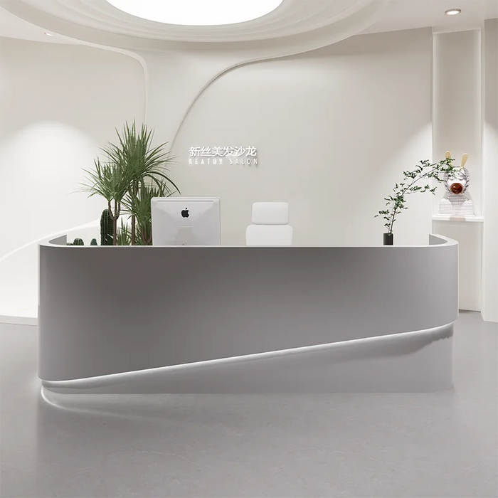 Office Service Reception Desk Computer Luxury Executive Counter Reception Desk Standing Toonbank Receptie Modern Furniture
