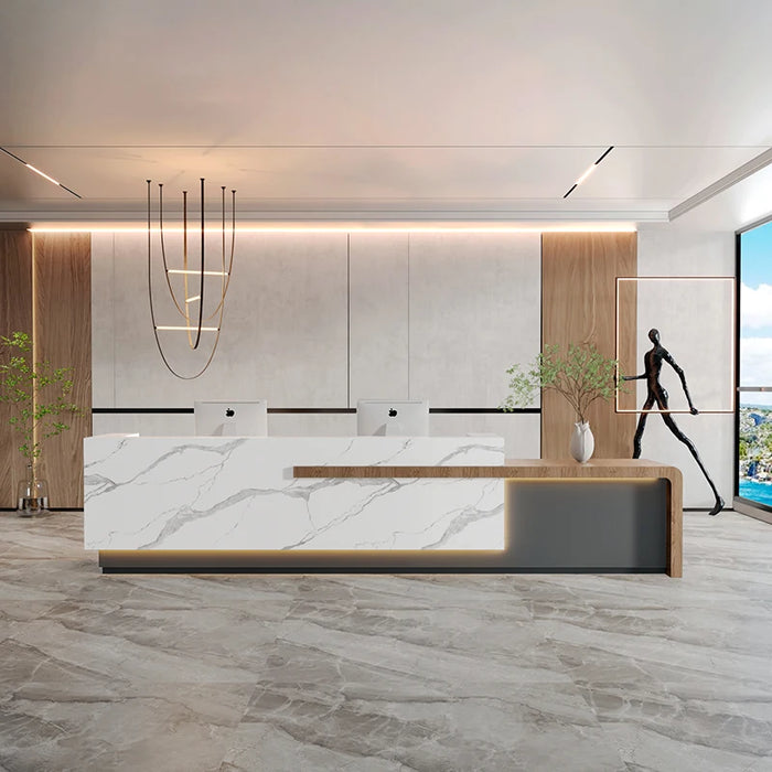 Cashier Table Stand Reception Desk Front Cash Information Barbershop Spa Salon Counter Luxury Comptoir De Caisse Furniture