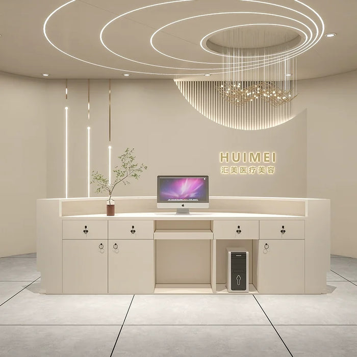 Cashier Table Reception Desk Counter Check Out Counter Supermarket Reception Desk Front Desk Empfangstheke Reception Furniture