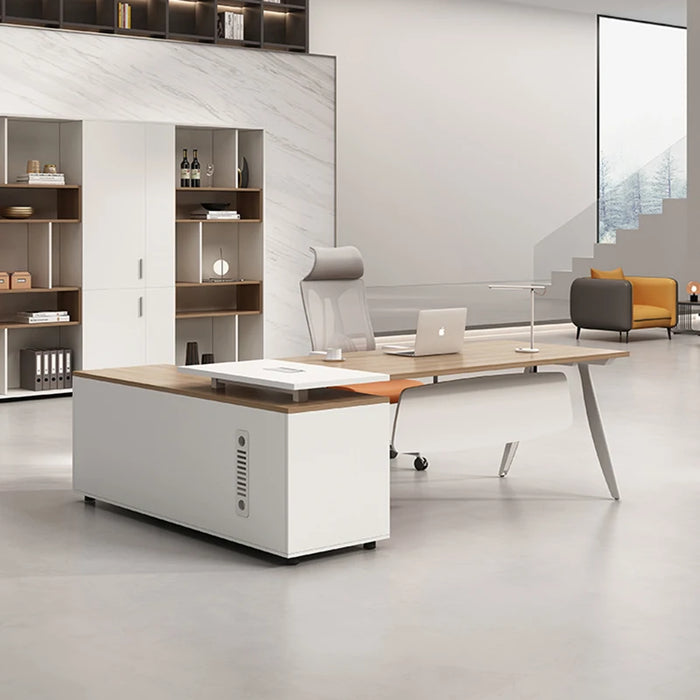 Ideas Computer Office Desk Storage Executive Simple Luxury Professional Desk Tables Studio Mesa Para Computador Home Furniture