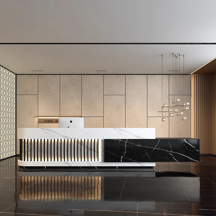 Luxury Counter Reception Desks Computer Rostrum Cashier Commercial Reception Desks Club Bureau Meuble Minimalist Furniture