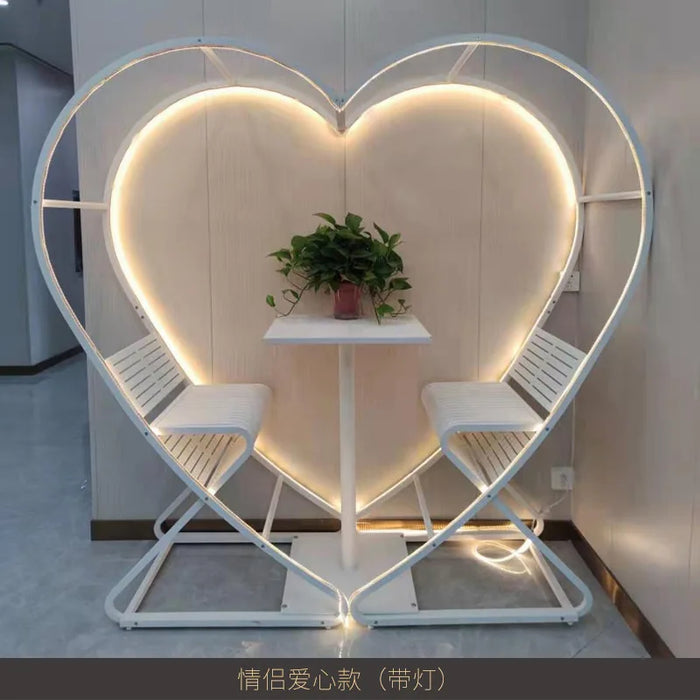 Outdoor furniture swing chair Bali Bird's Nest Outdoor Wedding dress shooting props attractions Love Bar tables and chairs