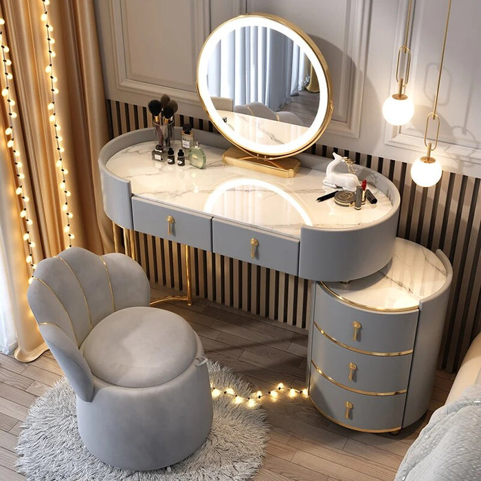 Mirrors Luxury Dressing Table Minimalist Container Drawer Coffee Storage Dressing Table White Meuble De Chambre Modern Furniture