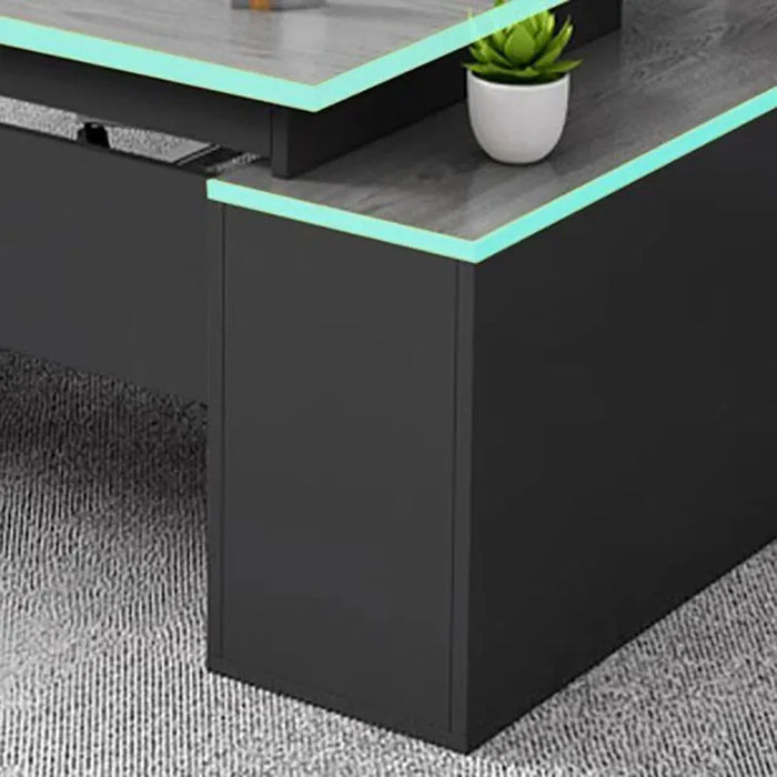 Executive Modern Office Desks Reception Black Unique Boss Computer Desks Minimalist Designer Mesa Escritorio Desk Furnitures
