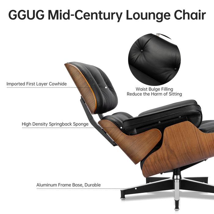 Tall size Lounge Chairs Living Room Chair Sofa Genuine Leather Office Chair for bedroom