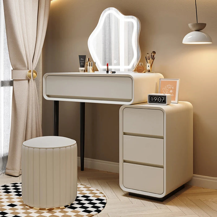 Wood Vanity Table Room Long Toilet Origanizer Night Stand White Miniature Next Bed Dressers Mordern Tocador Minimalist Furniture