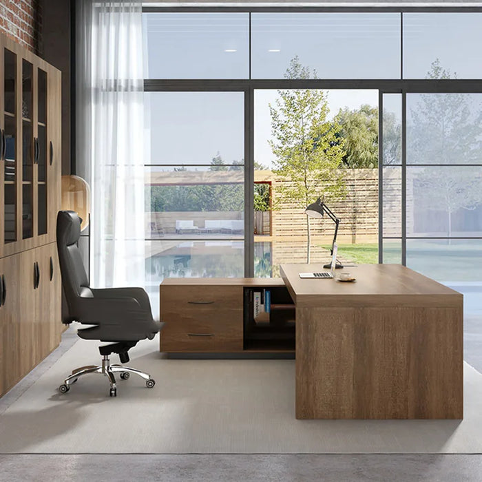 Corner L Shaped Office Desk Drawers European Monitor Reception Computer Desks Storage Supplies Mesa De Computador Furniture