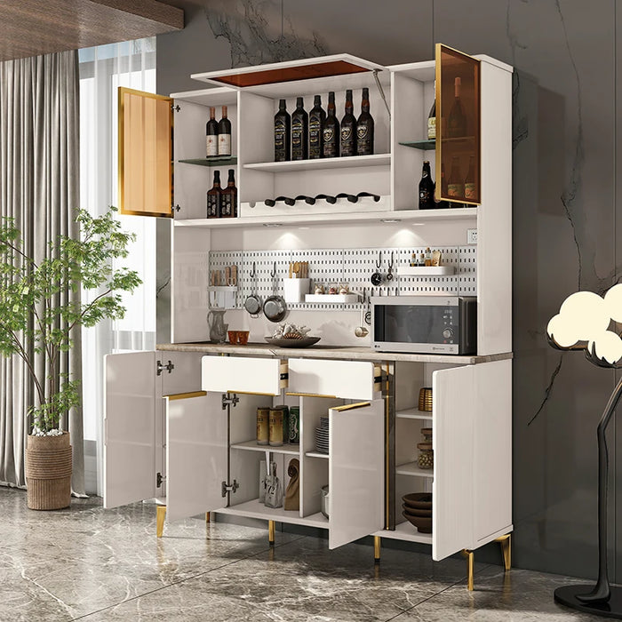 Light luxury dining side cabinet modern simple living room wine cabinet storage cabinet Kitchen cabinet tea cupboard against the